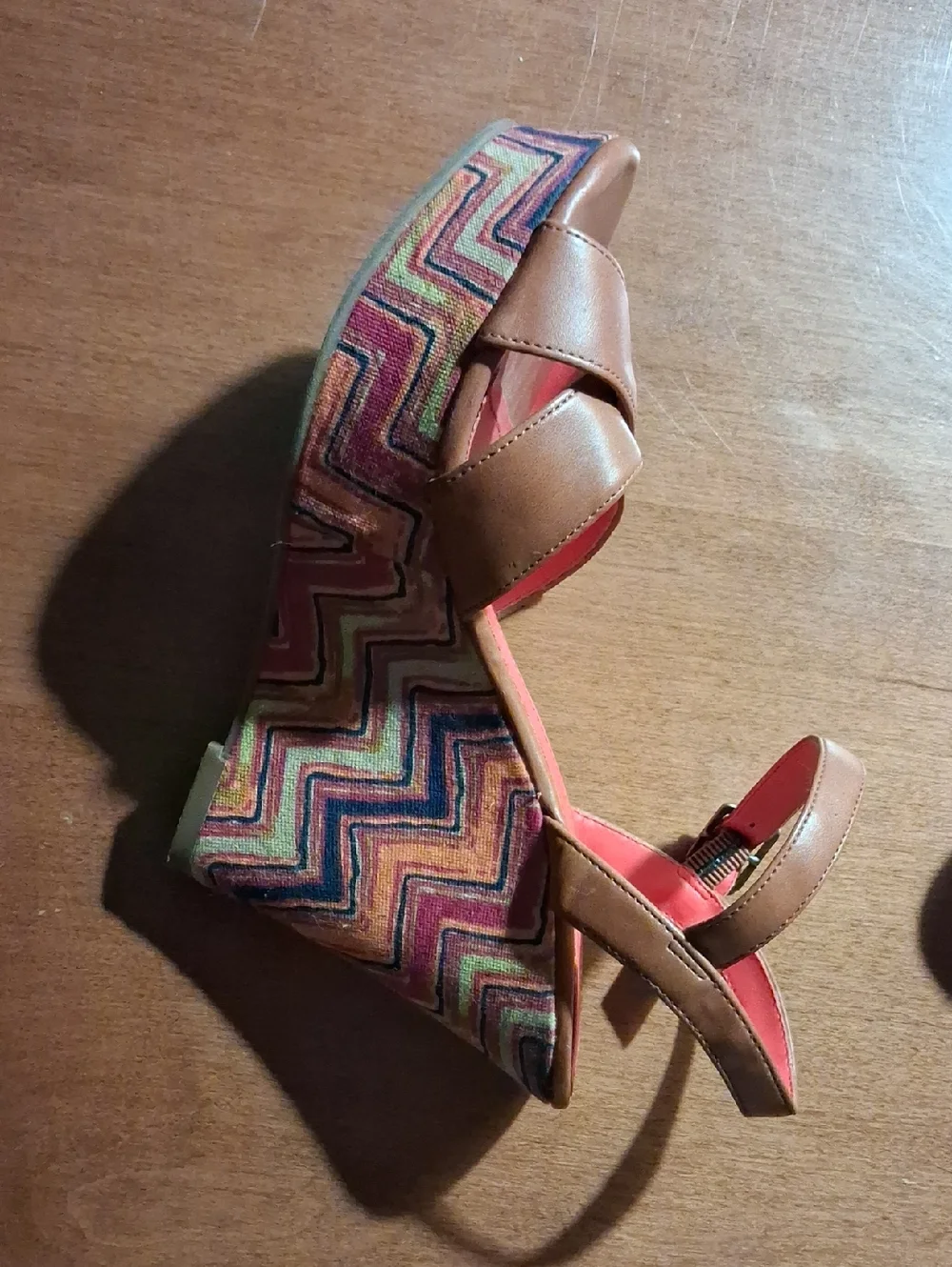 AE American Eagle Wedge Patterned Heels